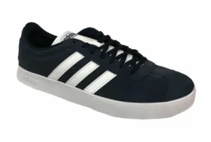 Adidas Men's VI Court 2.0 Suede Athletic Casual Shoes Navy Blue White Size 9