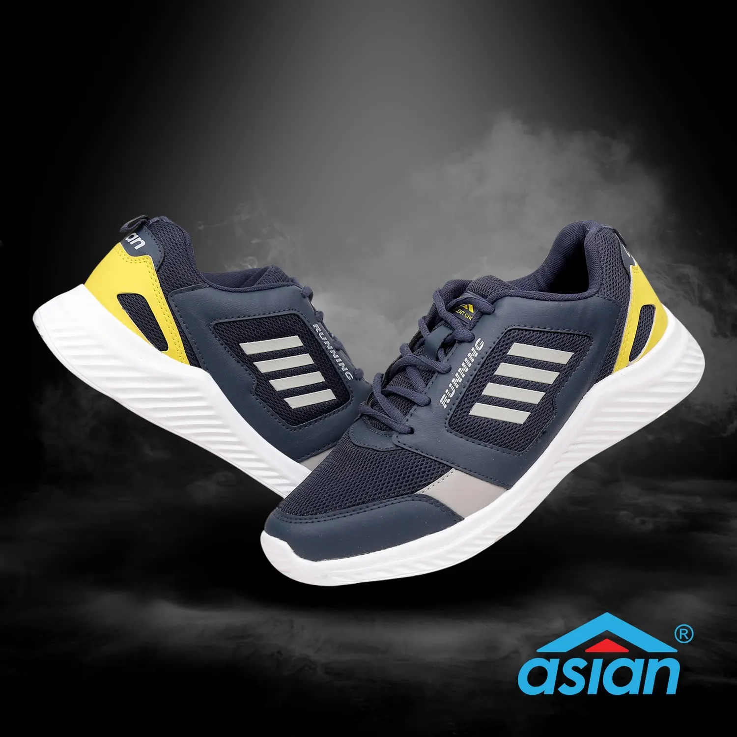 ASIAN Wonder-13 Pro Running, Walking, Gym Lightweight Eva Sole with Extra Jump Sneaker Shoes for Men & Boys 8 UK