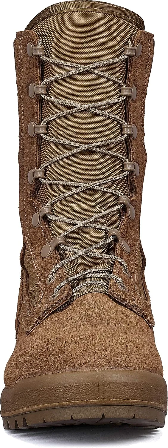 Belleville Arm Your Feet 550 ST 8 Inch Hot Weather Steel Toe Boots (EGA) - Mojave Cattlehide Leather Tactical Boots for Men - Safety Rates for Electrical Hazard Resistance (EH - Mojave