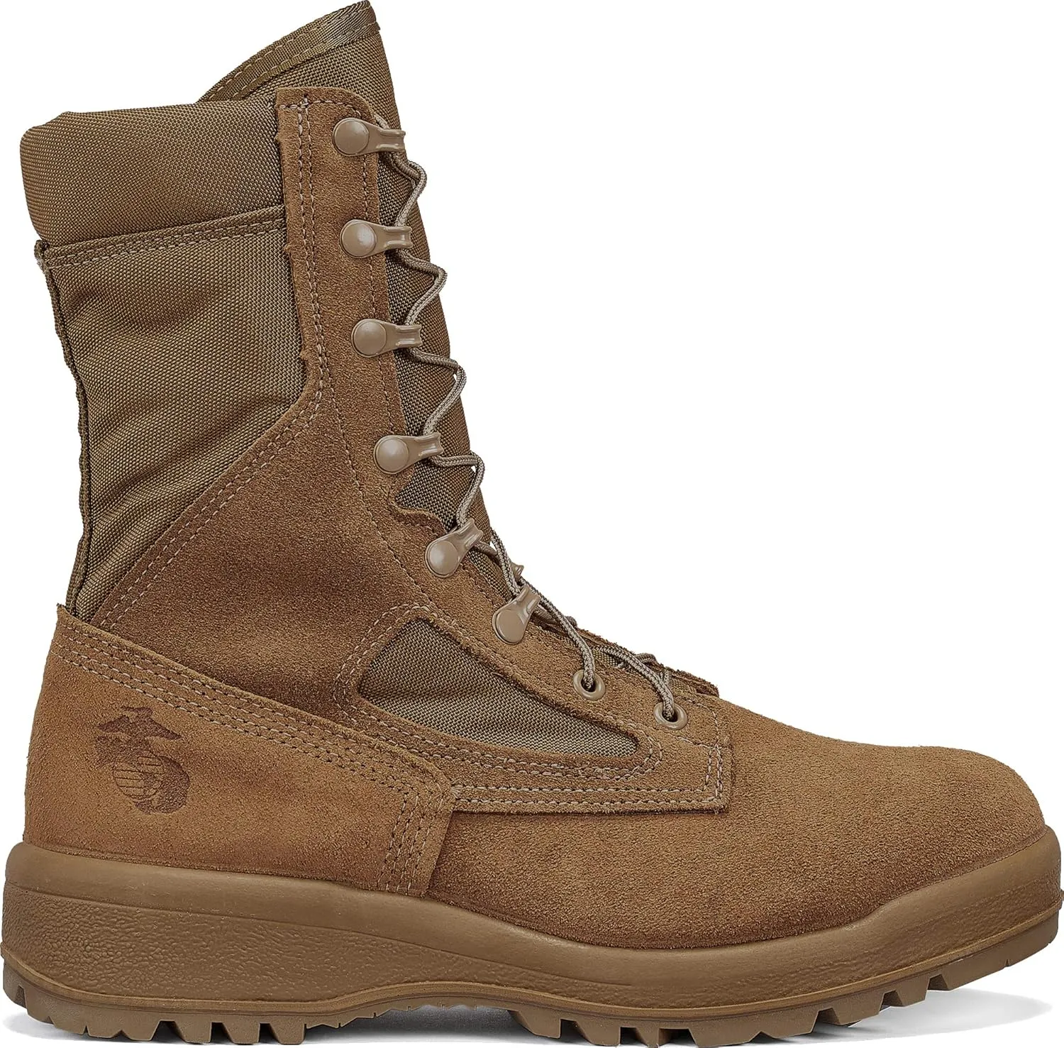 Belleville Arm Your Feet 550 ST 8 Inch Hot Weather Steel Toe Boots (EGA) - Mojave Cattlehide Leather Tactical Boots for Men - Safety Rates for Electrical Hazard Resistance (EH - Mojave