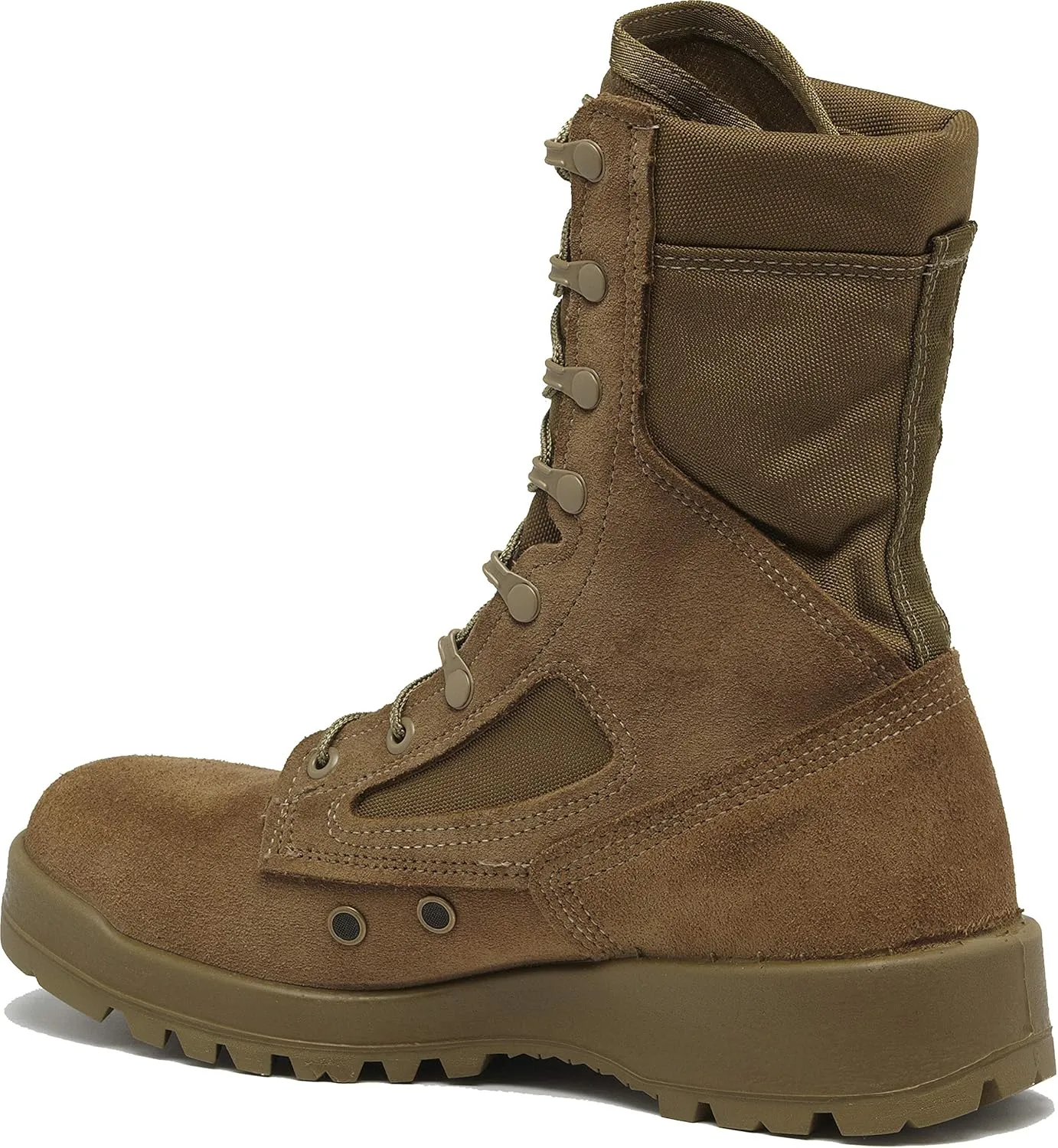 Belleville Arm Your Feet 550 ST 8 Inch Hot Weather Steel Toe Boots (EGA) - Mojave Cattlehide Leather Tactical Boots for Men - Safety Rates for Electrical Hazard Resistance (EH - Mojave