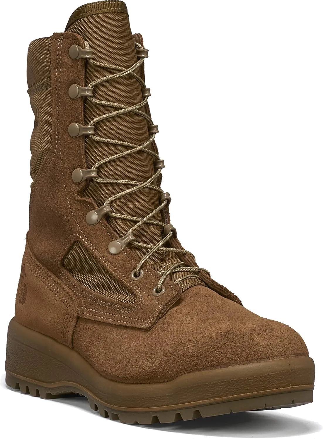 Belleville Arm Your Feet 550 ST 8 Inch Hot Weather Steel Toe Boots (EGA) - Mojave Cattlehide Leather Tactical Boots for Men - Safety Rates for Electrical Hazard Resistance (EH - Mojave