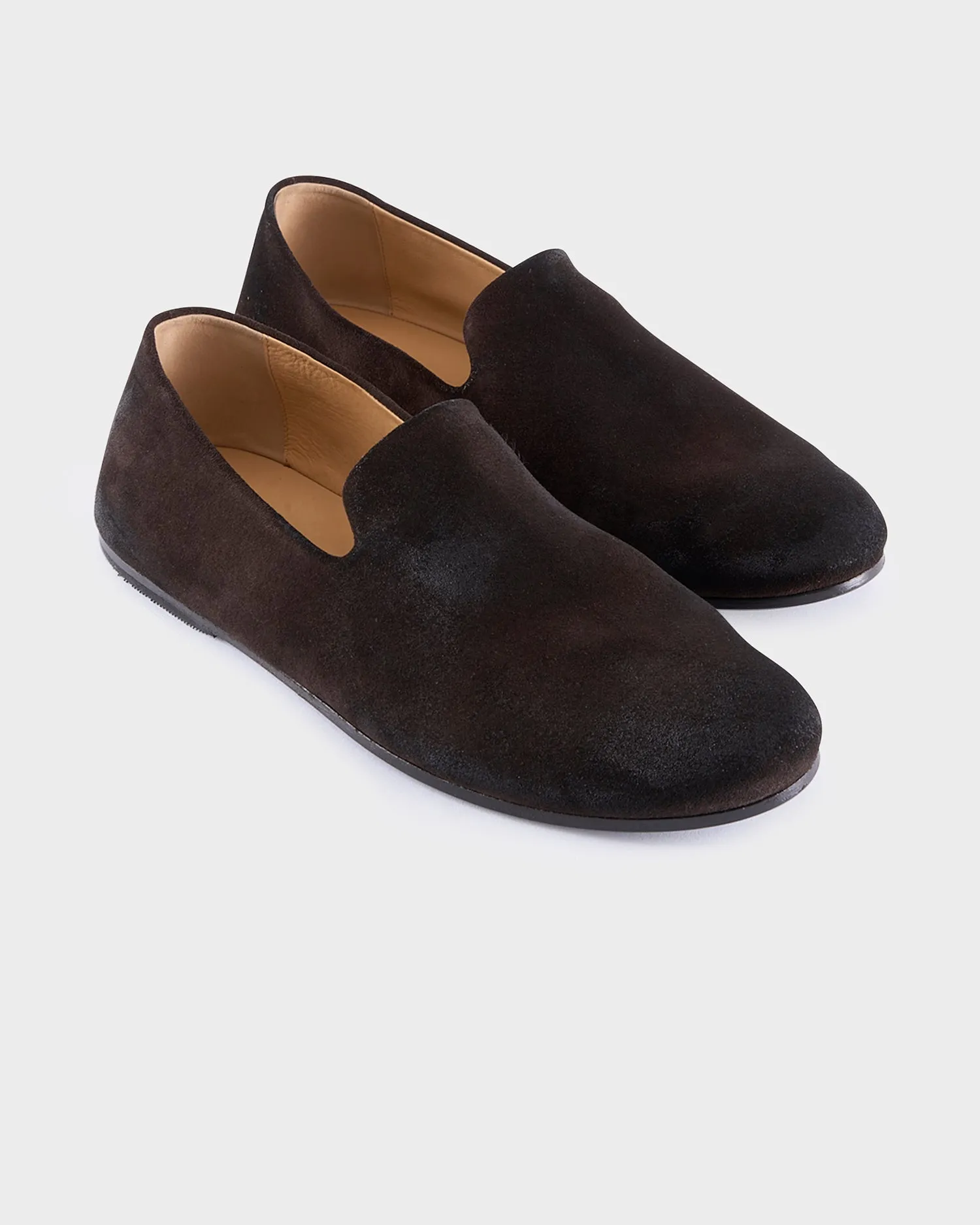 Brown Suede Steccoblocco Slip On Loafers