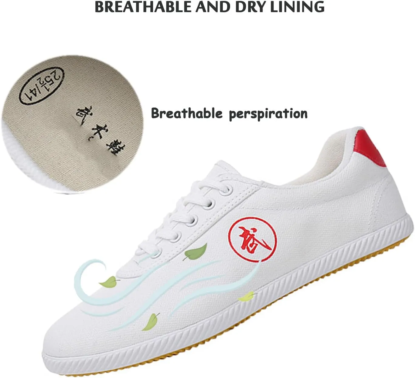 Canvas Kung Fu Tai Chi Shoes for Men Women,Breathable Training Sneakers,Martial Arts Taekwondo Training Performance Exercises