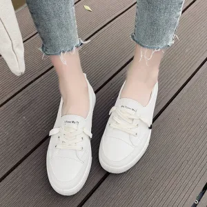 Casual Lace Up Flat Sneakers