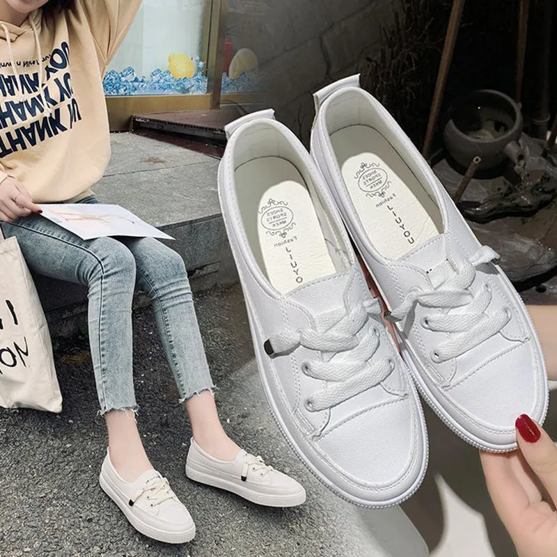Casual Lace Up Flat Sneakers