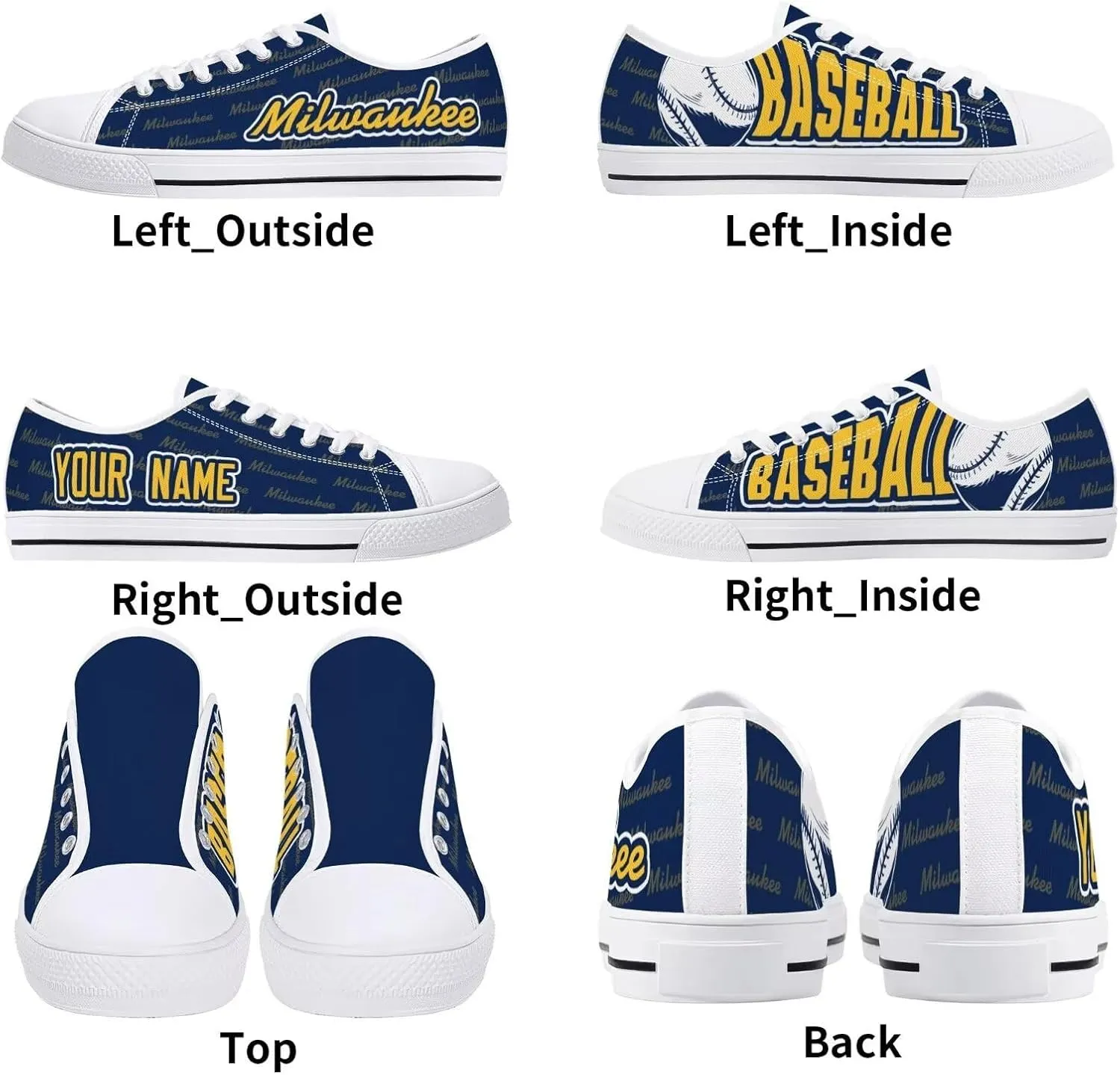 City Custom Low Top Big Logo Canvas Sneakers Shoes Personalized Name Athletic Shoes Fans Gifts for Men Women Younth