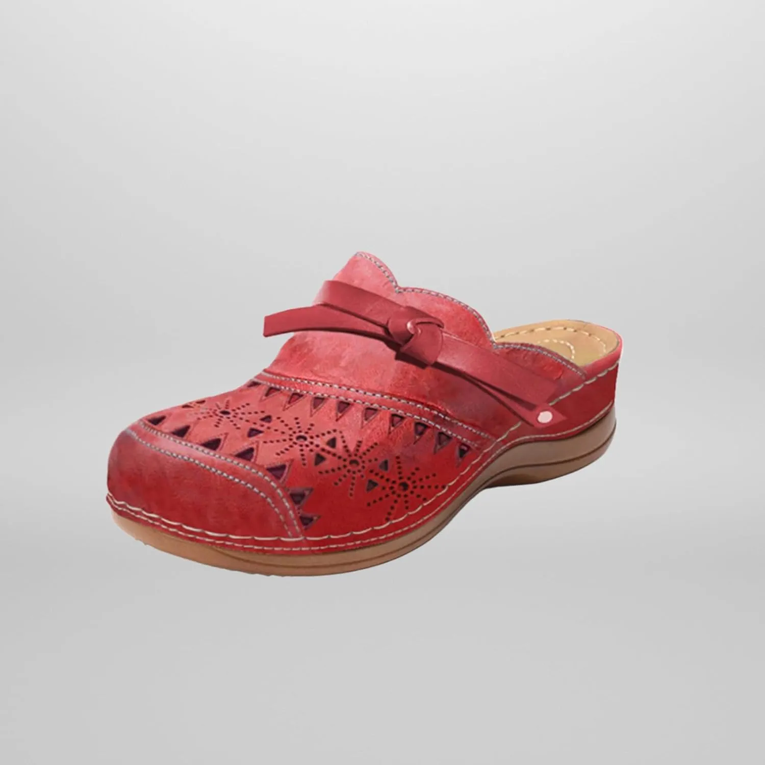 Clogs for Women Closed Toe Slip On Shoes Wide Wedge Sandals Hollow Out Slippers Arch Support Outdoor Beach Slipper Boho Comfortable Platform Outdoor Flats Sandals