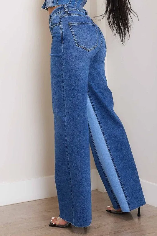 Color Block Jeans