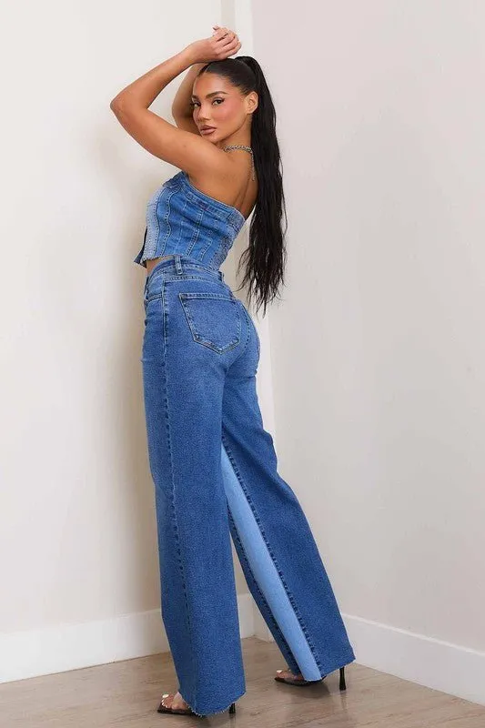 Color Block Jeans