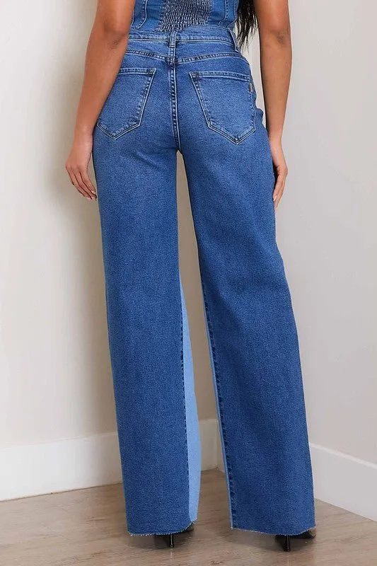 Color Block Jeans