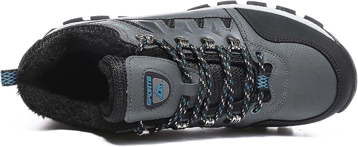 Couple Outdoor Walking Boots, Rubber Sole Breathable Mesh Ankle Shoes, Hiking Boots, Anti Slip Hiking Shoes, Muddy Wading Plush Hiking Shoes