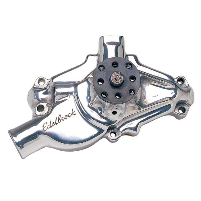 Edelbrock Water Pump Small-Block Chevy (Polished Finish) Short / Long