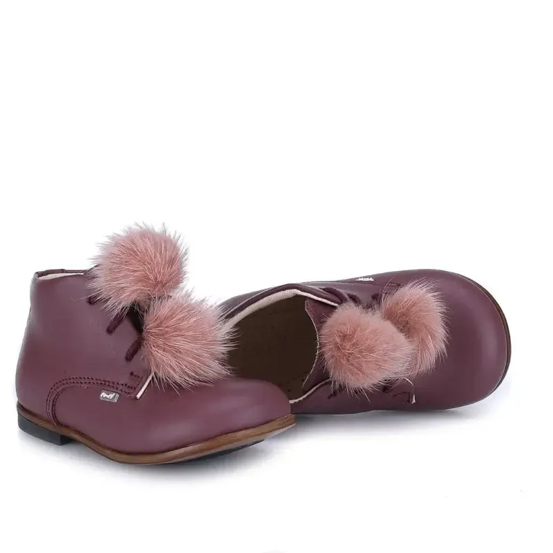 Emel Plum Pink Toddler  Bootie E1426