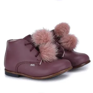 Emel Plum Pink Toddler  Bootie E1426