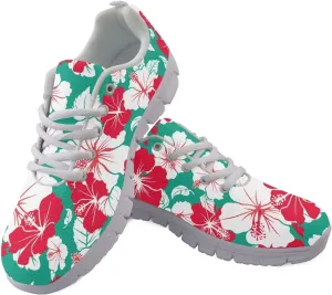 GIFTPUZZ Men's Sneakers Tropical Women's Athletic Shoes Men's Shoes Breathable Sneakers with Breathable Mesh