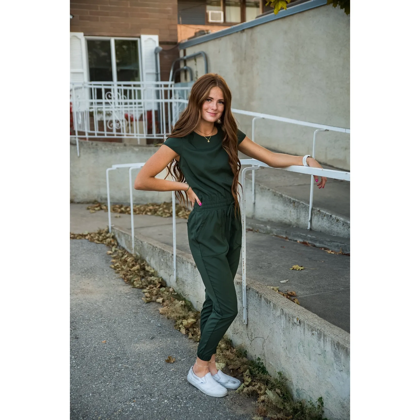 Girls Jumpsuit “Green Canyon”