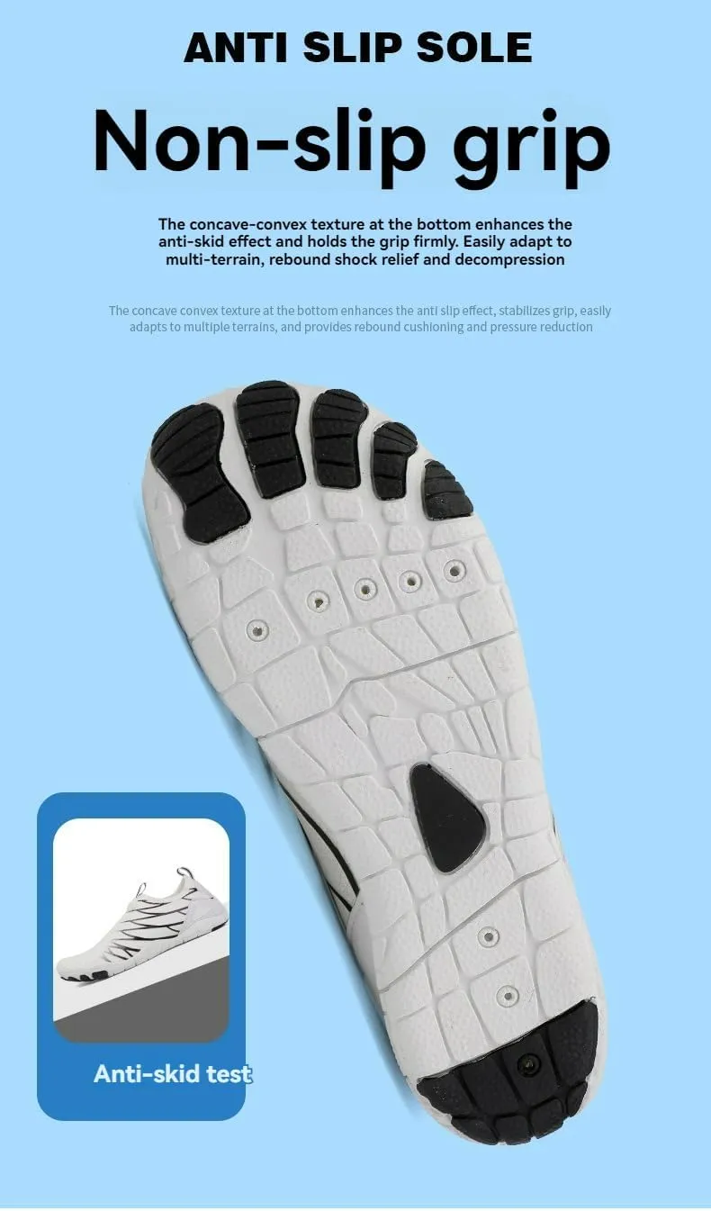 Hike Barefoot Shoes for Women Men Footwear Barefoot Shoes with Wide Toe Box Waterproof Trail Running Shoes Healthy & Non-Slip Breathable Walking Hiking Shoes