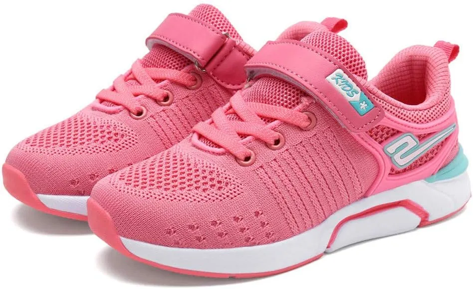 IWIHMIV Kids Tennis Running Shoes Athletic Lightweight Sports Lightweight Walking Shoes for Boys Girls