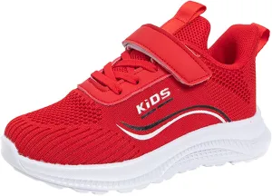 IWIHMIV Kids Tennis Running Shoes Athletic Lightweight Sports Lightweight Walking Shoes for Boys Girls