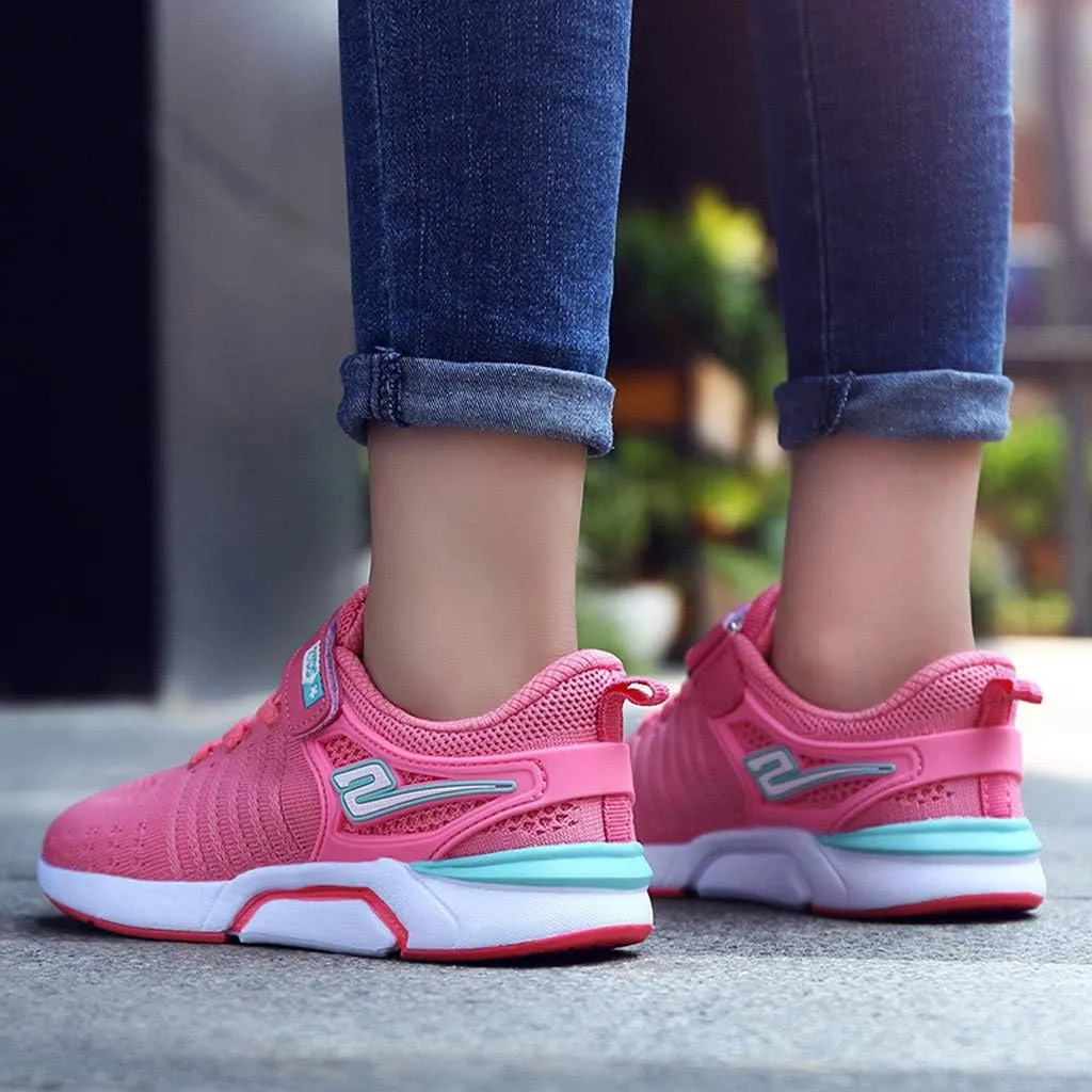 IWIHMIV Kids Tennis Running Shoes Athletic Lightweight Sports Lightweight Walking Shoes for Boys Girls