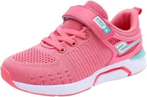 IWIHMIV Kids Tennis Running Shoes Athletic Lightweight Sports Lightweight Walking Shoes for Boys Girls