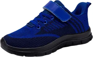 IWIHMIV Kids Tennis Running Shoes Athletic Lightweight Sports Lightweight Walking Shoes for Boys Girls