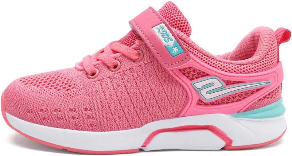 IWIHMIV Kids Tennis Running Shoes Athletic Lightweight Sports Lightweight Walking Shoes for Boys Girls