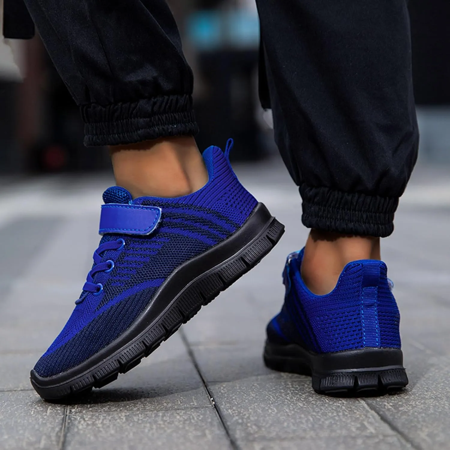 IWIHMIV Kids Tennis Running Shoes Athletic Lightweight Sports Lightweight Walking Shoes for Boys Girls