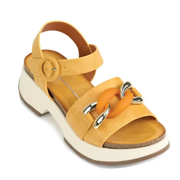 LAISHA ANKLE STRAP WEDGE SANDALS