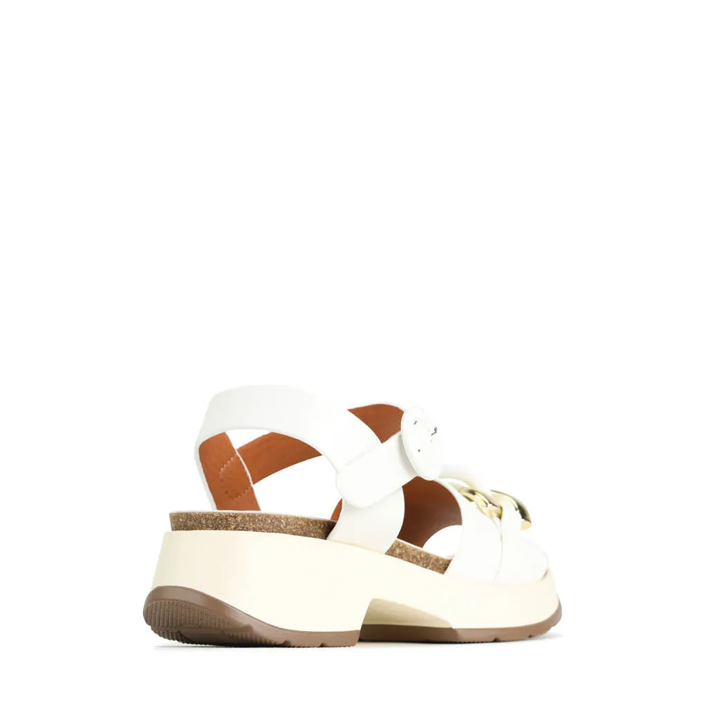 LAISHA ANKLE STRAP WEDGE SANDALS