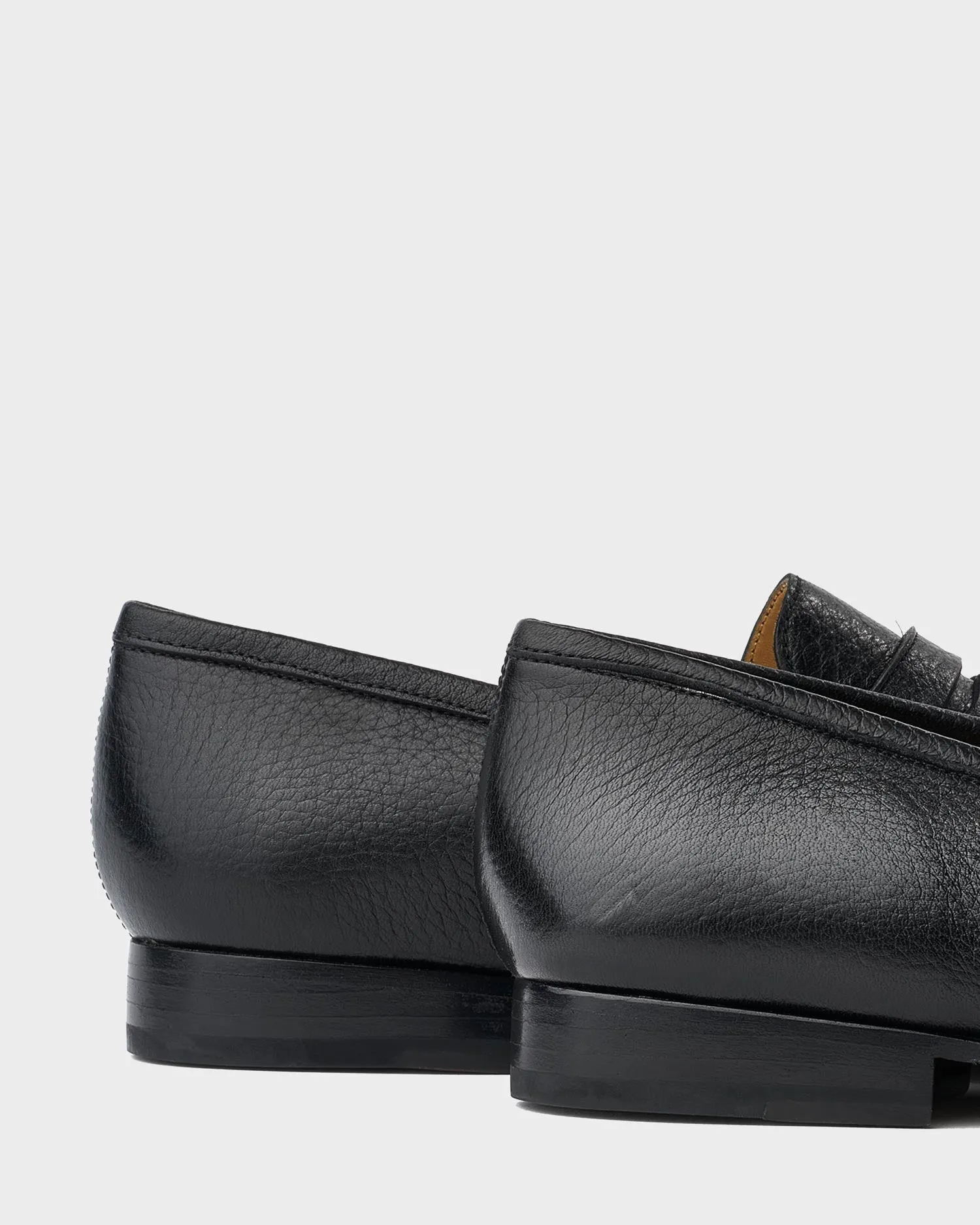 Ledley Black Deerskin Leather