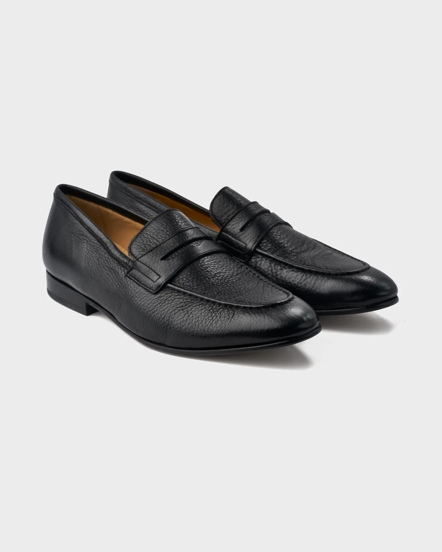 Ledley Black Deerskin Leather