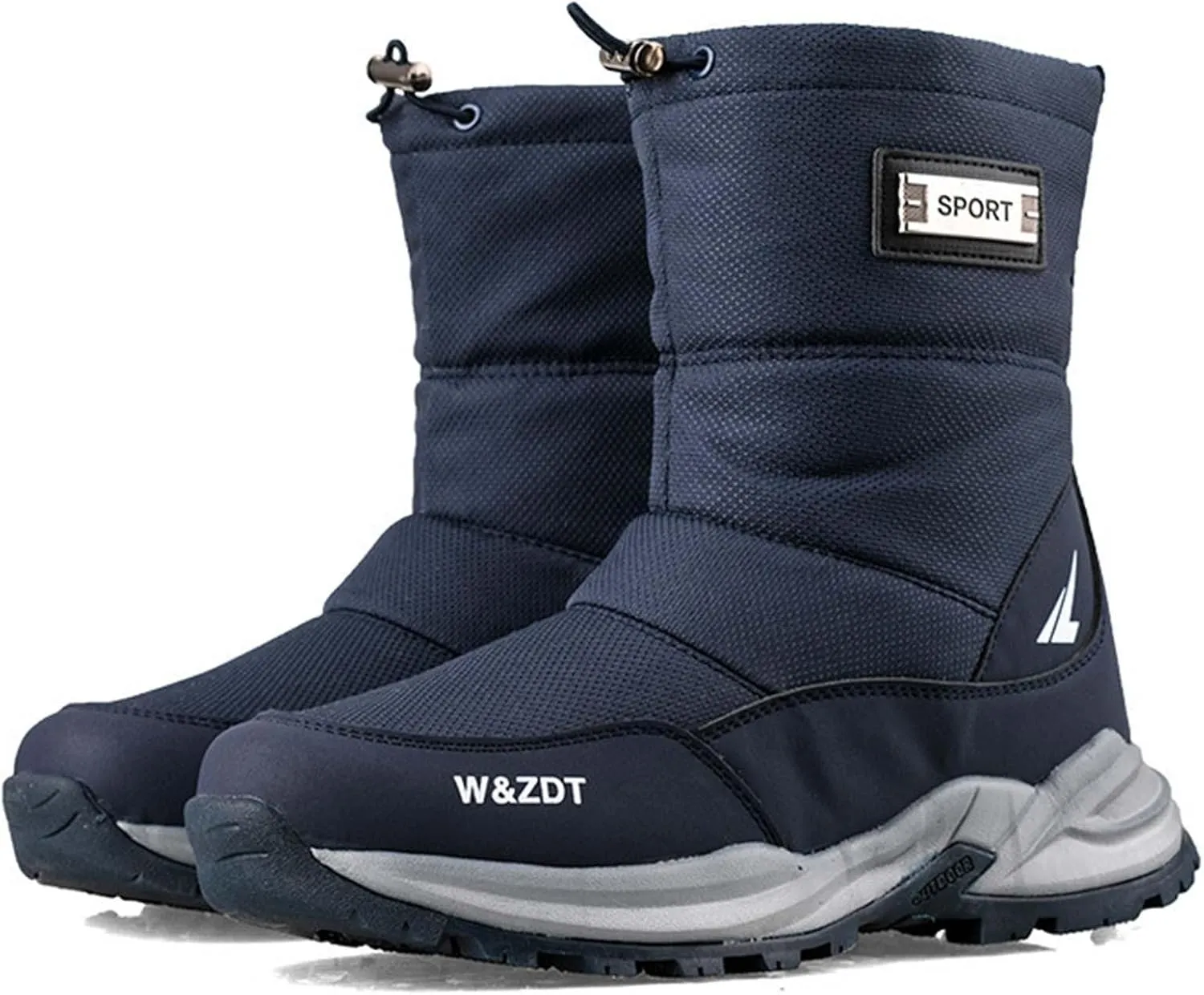 Men Work Boots Waterproof Hiking Sneakers Women's Slip On Warm Women Workout Shoes Business Casual Winter Backpacking Snow Botas Warm Water Hike Grounded Footwear