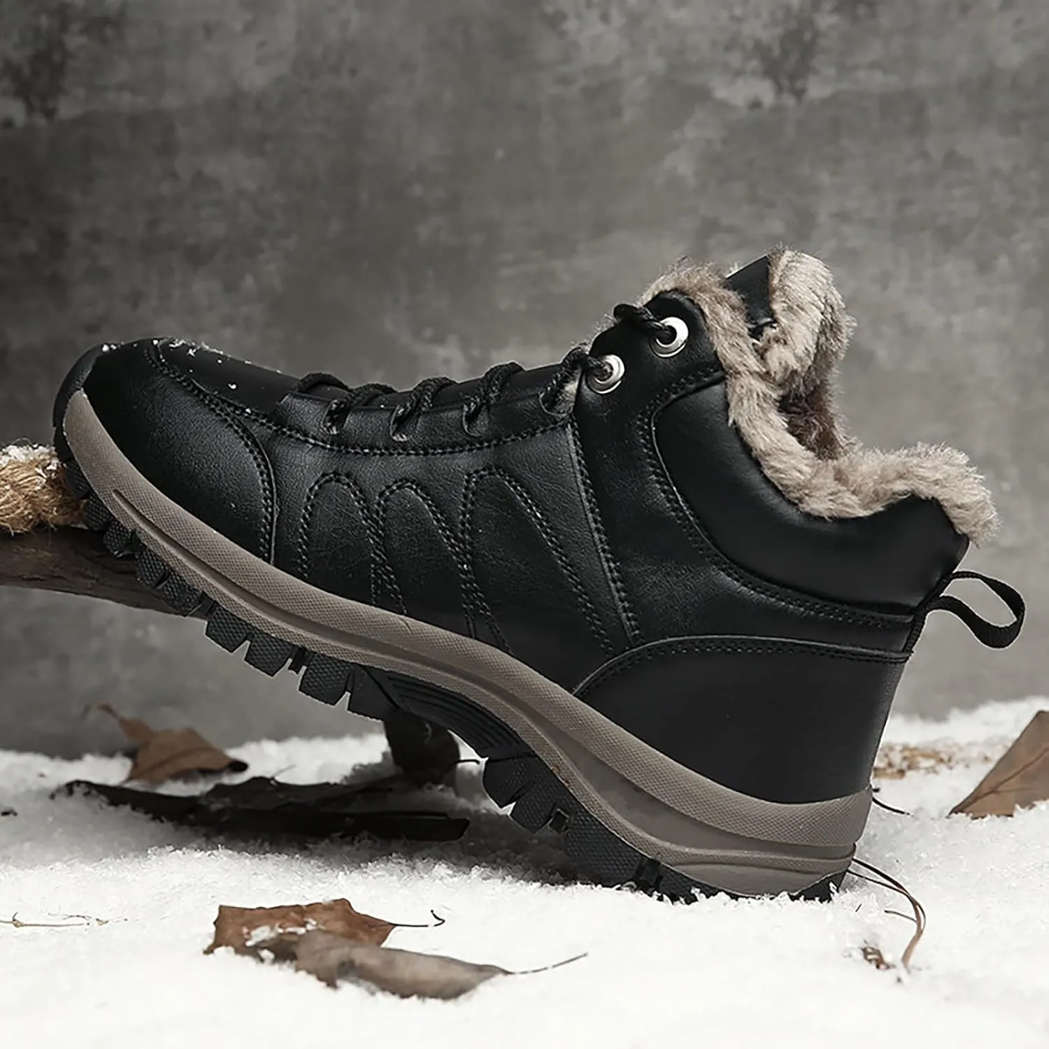 Men Work Boots Wide Width Hiking Sneakers Shoes with Hook Loop Womens Working Shoes Nonslip Outdoor Botas Waterproof Soft Toe Work Hike Grounded Footwear