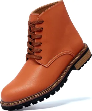 Men's Black High Top Lace Up Cycling Boots Wear-Resistant And Durable Tactical Boots Outdoor Comfort Anti Slip Mountain Walking Boots High Protection Chukka Boots Classic Casual Denim Boots