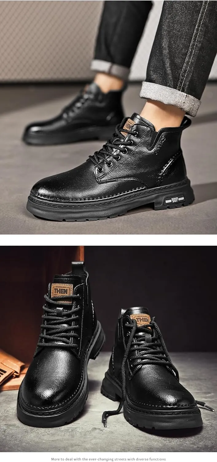 Men's Boots Hiking Boots for Men Casual Boots Mens Water-resistant Boots