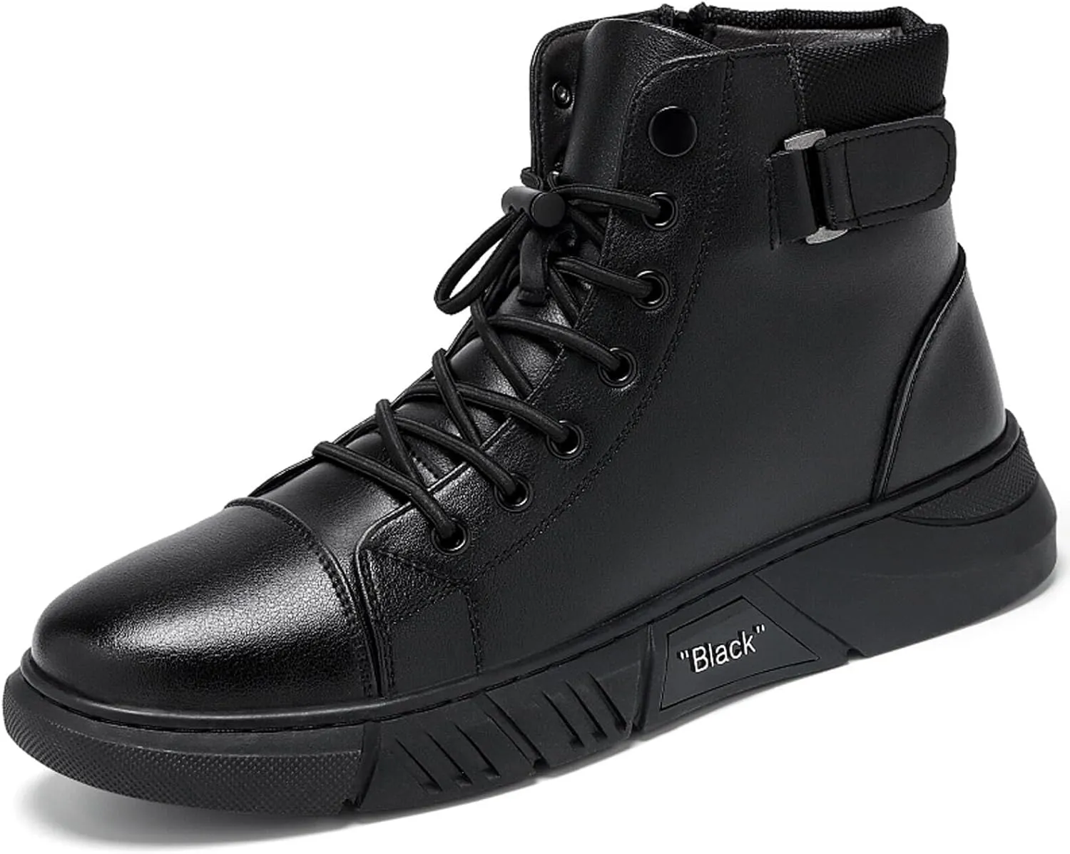 Men??s Italian Handmade High-Top Leather Boots Men??s Motorcycle Shoes Non-Slip Soft Business Boots