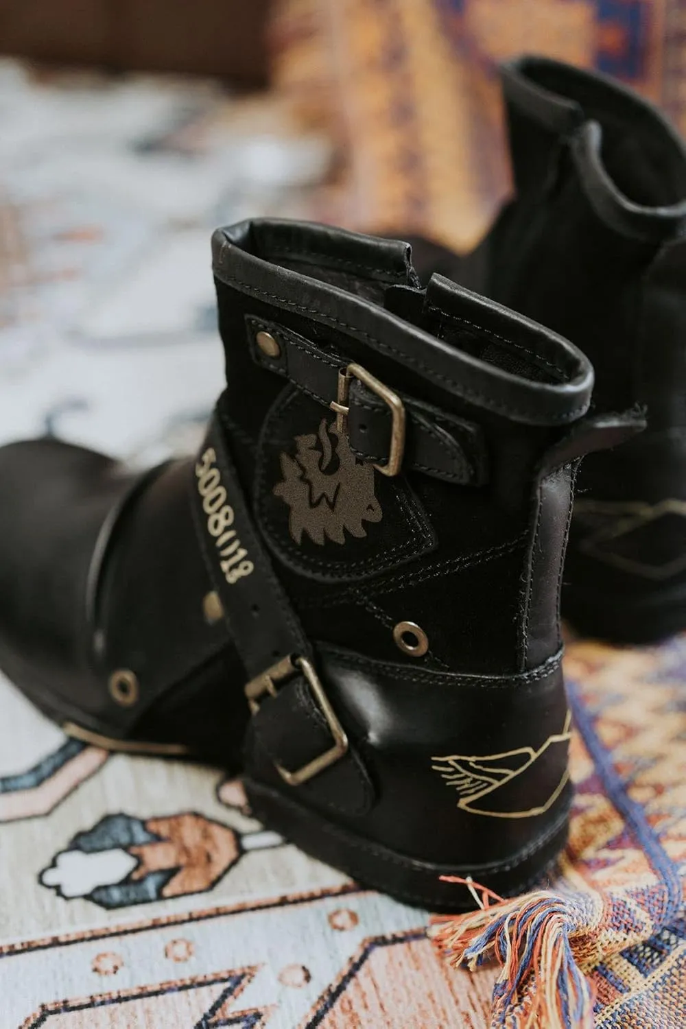 Men's Motorcycle Boots Combat Casual Dress Boot for Men
