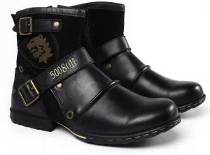 Men's Motorcycle Boots Combat Casual Dress Boot for Men