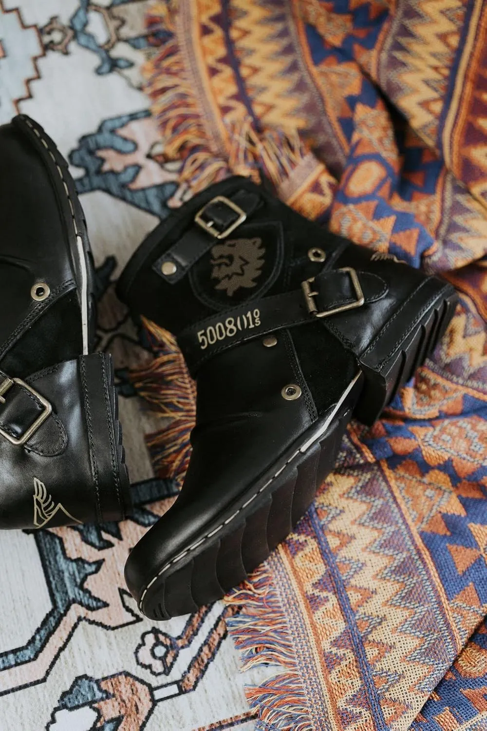 Men's Motorcycle Boots Combat Casual Dress Boot for Men