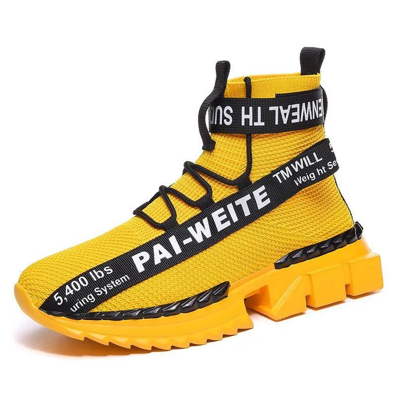 Men's Outdoor Flashy Walking High Top Sneakers