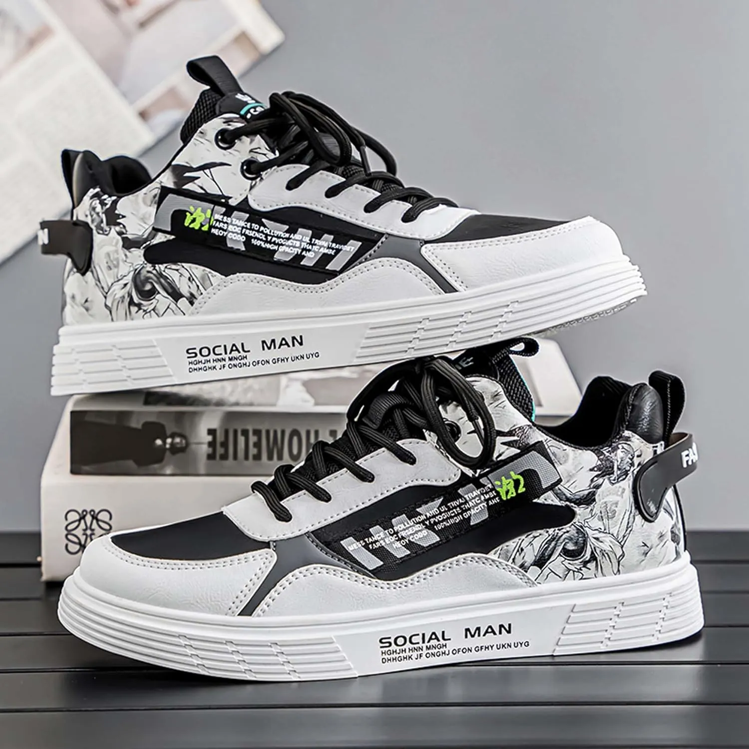 Men's Skateboarding Shoes Fashion Skateboarding Shoes Autumn/Winter Sports and Leisure Shoes