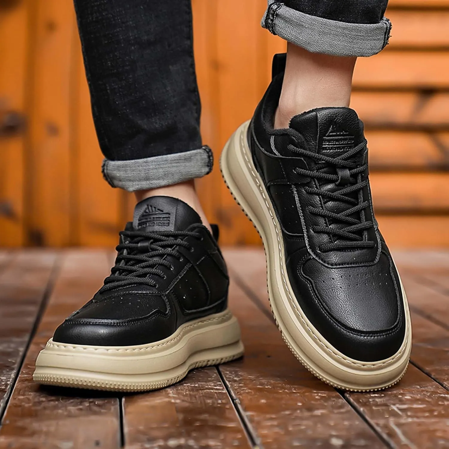 Men's Winter Skateboarding Shoes - Fashionable Casual Shoes - Velvet Warm Walking Shoes - Breathable Running Shoes Outdoor Sports Shoes