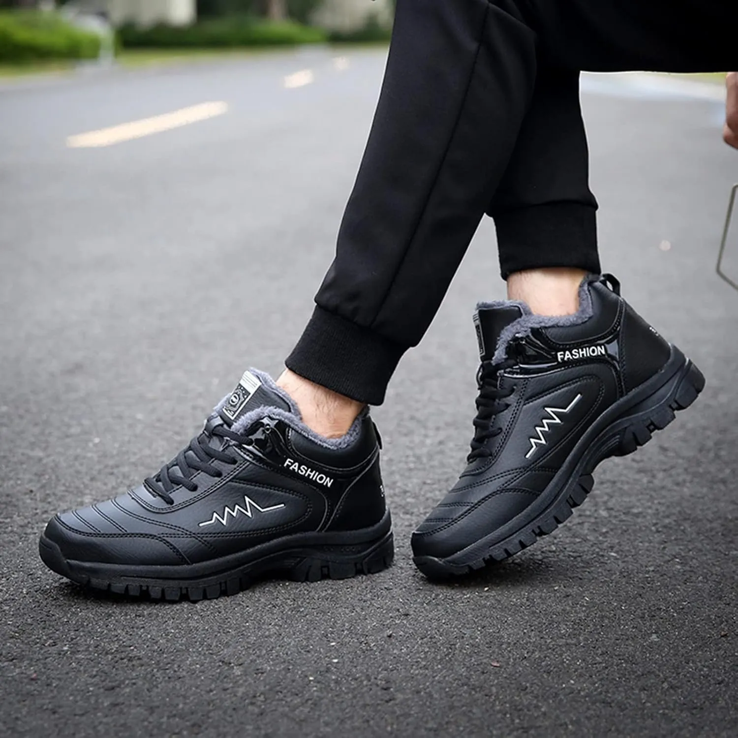 Men's Work Boots Non Steel Toe Hiking Sneakers Ankle Ladies Women Safety Toe Shoes Business Casual Waterproof Platform Botas Slip Resistant Hike Grounded Footwear