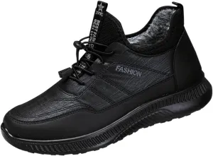 Mens Work Boots Waterproof Hiking Sneakers Zip Up Fur Lined Women's Safety Toe Shoes Waterproof Platform Sneakers Indestructible Hike Grounded Footwear