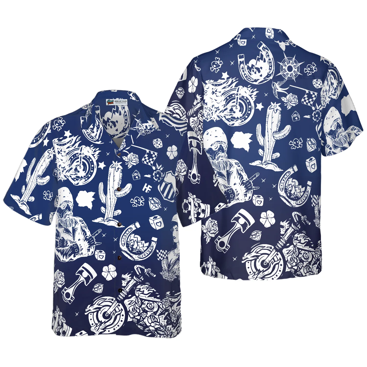 Motorbike Lover Motorcyle Hawaiian Shirt, Motorcycle Shirts For Men And Women
