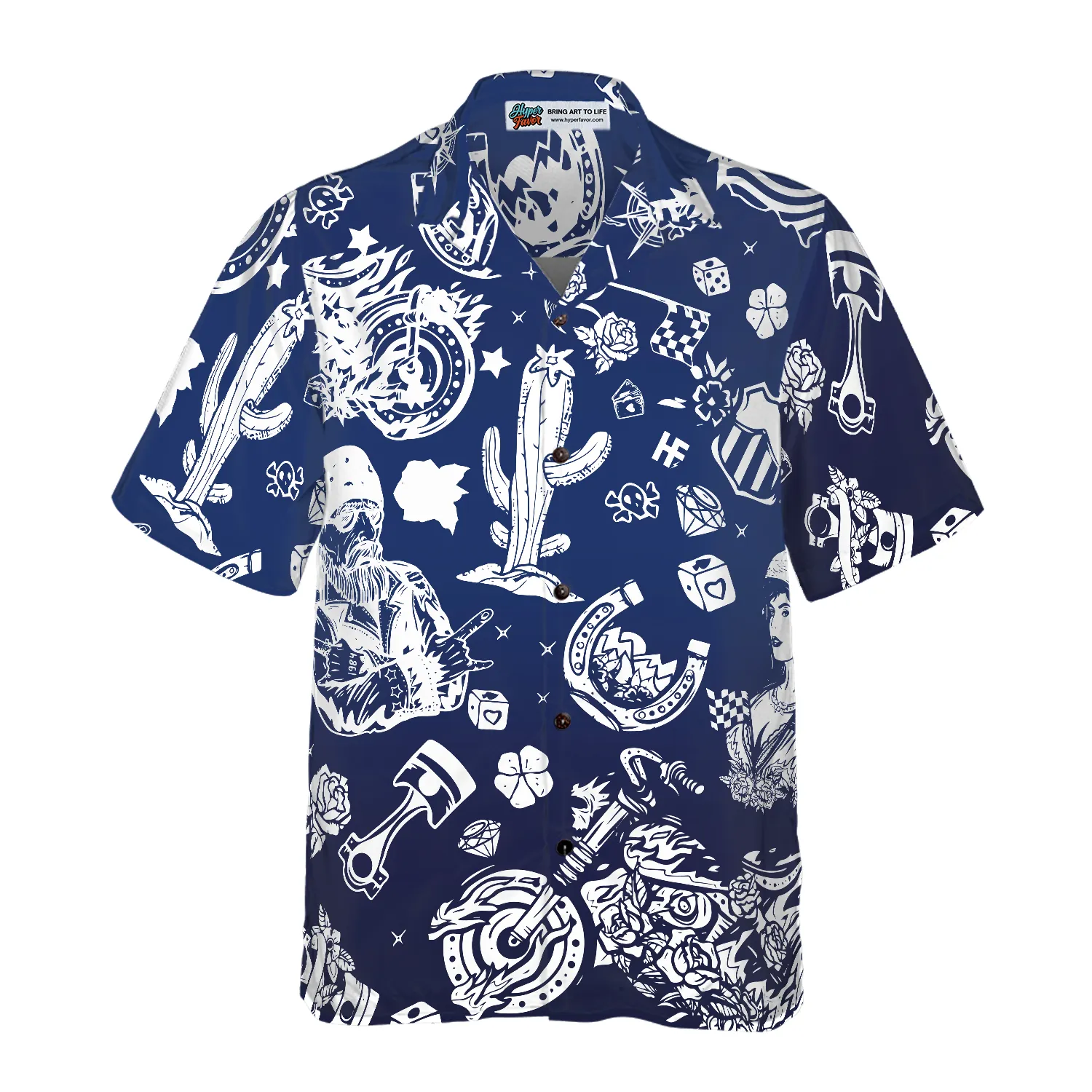Motorbike Lover Motorcyle Hawaiian Shirt, Motorcycle Shirts For Men And Women