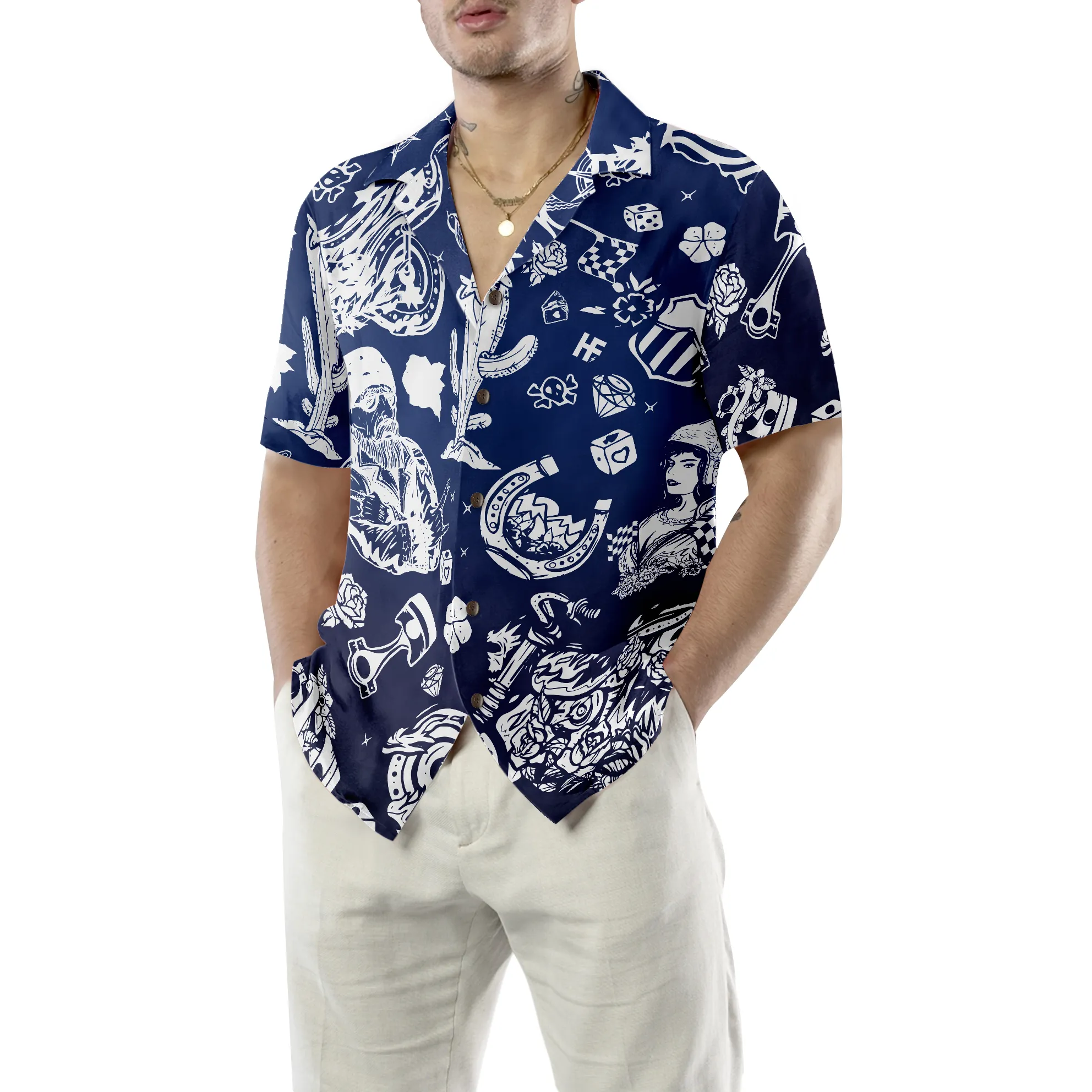 Motorbike Lover Motorcyle Hawaiian Shirt, Motorcycle Shirts For Men And Women