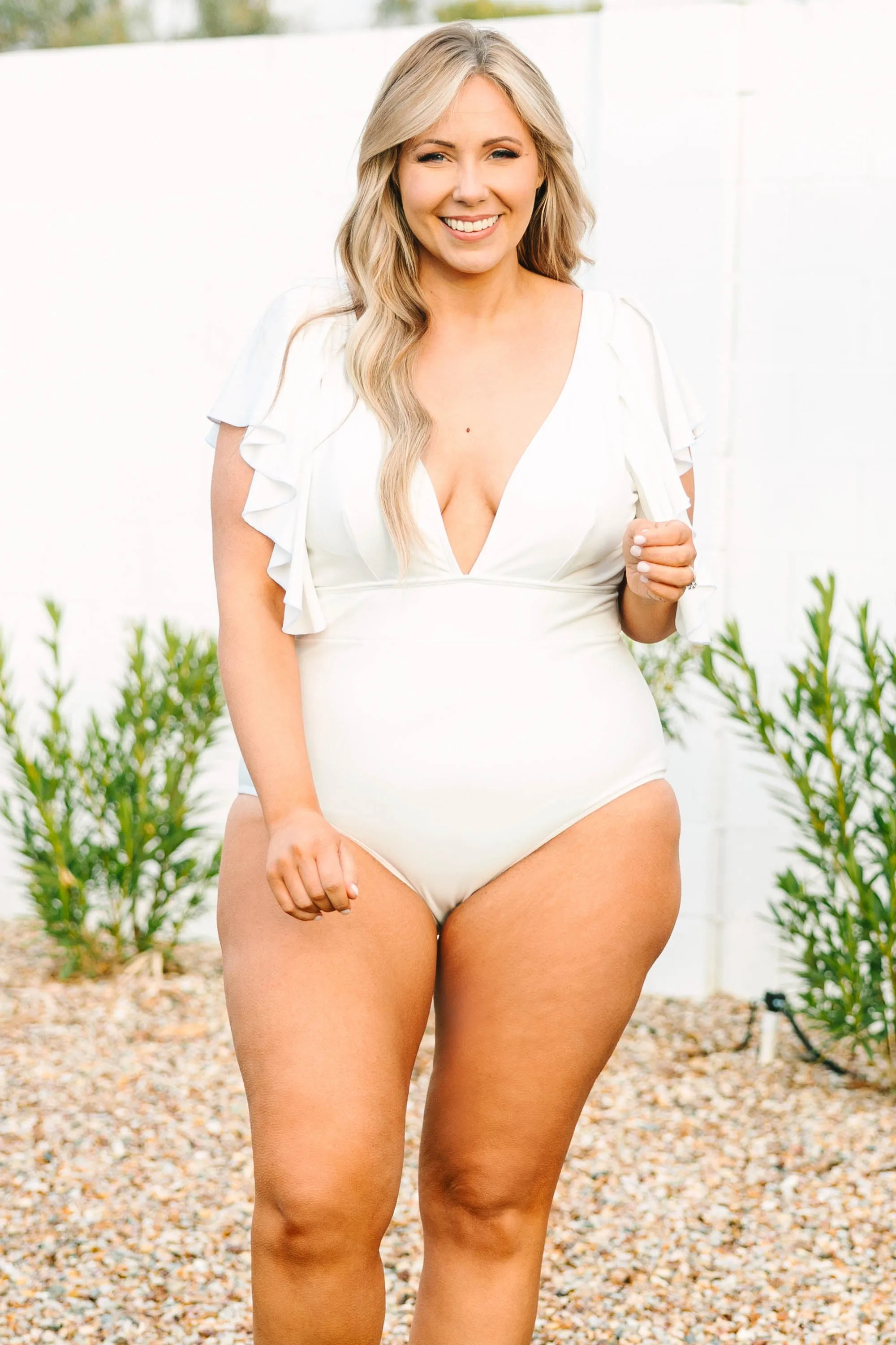 My Heart Is In Hawaii Swimsuit, White